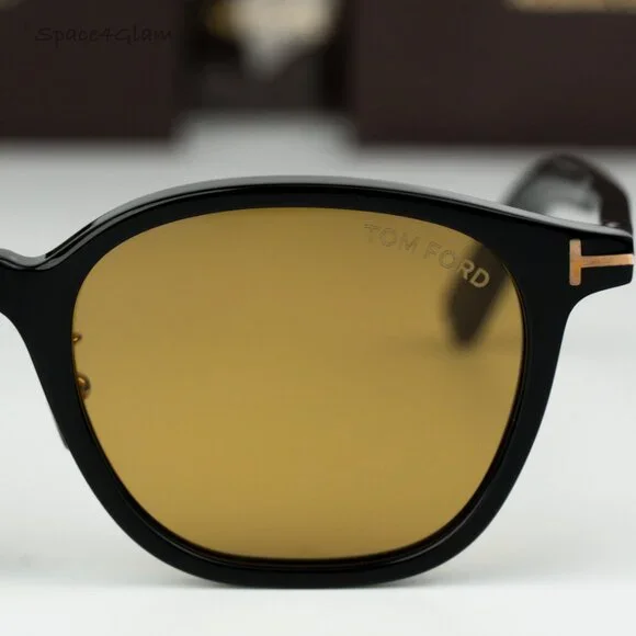 Tom Ford Men Sunglasses Black Light Brown Square FT0978-D/S  display picture 3